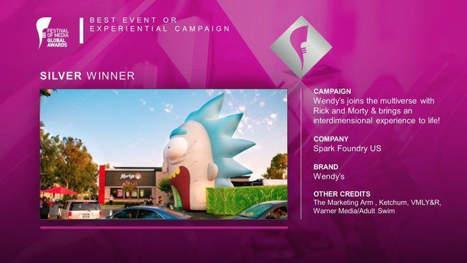 Spark Foundry And Wendy's Take Home Silver In Festival Of Media Global Awards