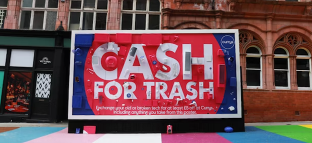 Currys Tackles E-waste Challenge With Interactive ‘Cash For Trash’ Billboards 